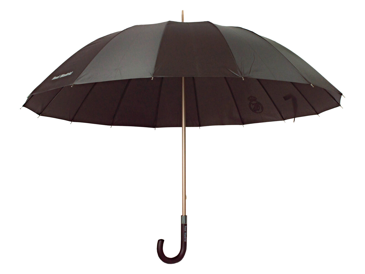 Real Madrid Regenschirm 111 × 94 × 94 cm Stockschirm mit 16 Streben stabiler Schirm für Wind und Regen