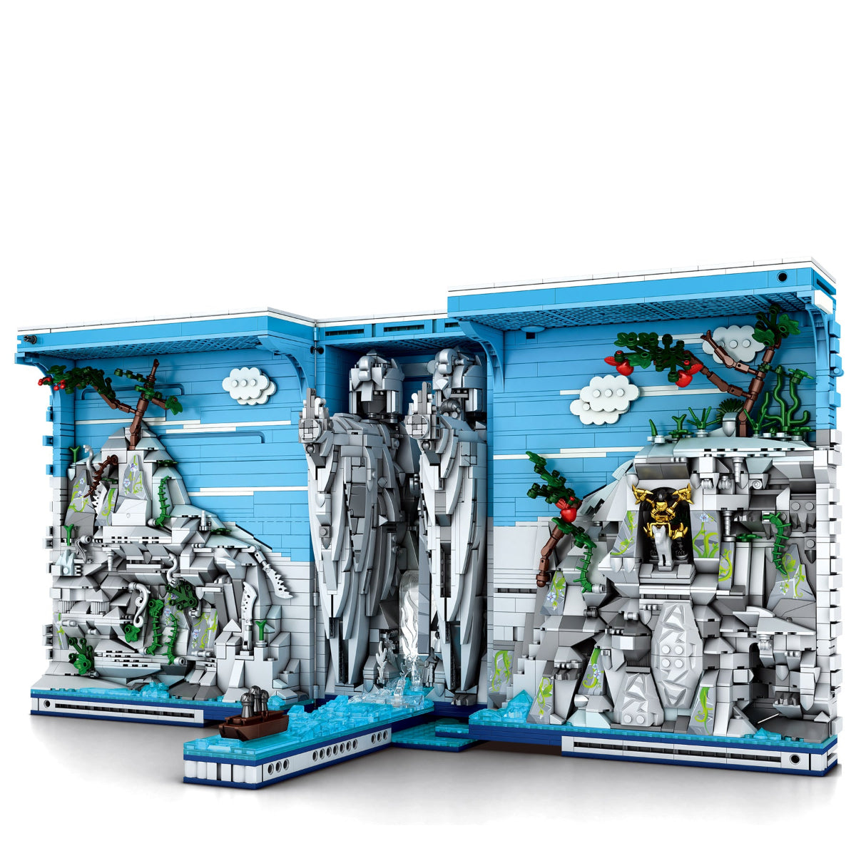 Reobrix 66039 Faltbares Klemmbaustein Diorama 3307 Teile ab 14