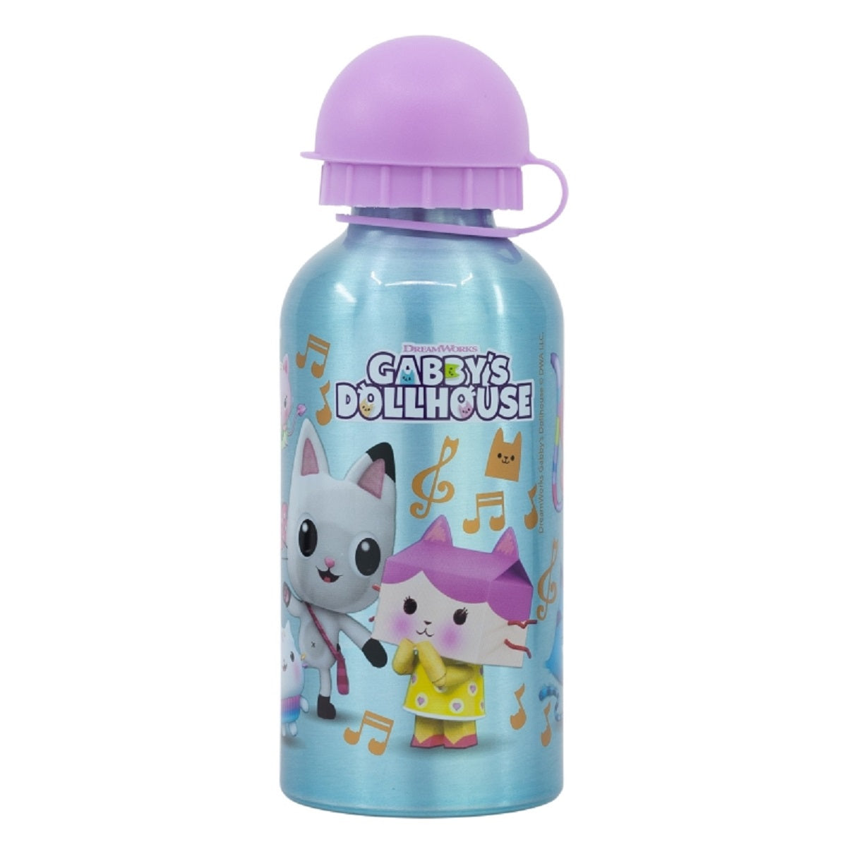 Gabby’s Dollhouse Aluminium Trinkflasche 400ml – Kinderflasche für Schule & Freizeit