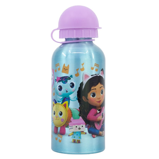 Gabby’s Dollhouse Aluminium Trinkflasche 400ml – Kinderflasche für Schule & Freizeit