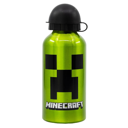 Minecraft Aluminium Trinkflasche 400 ml – Auslaufsicher & Praktisch