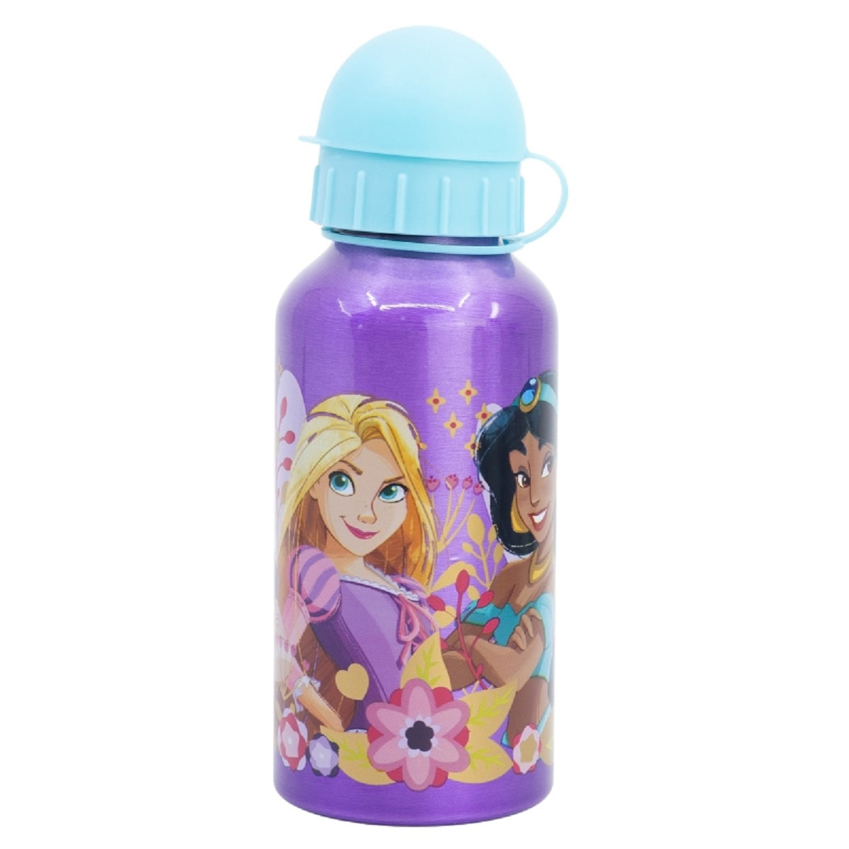 Disney Princess Trinkflasche Aluminium, 400 ml, mit Sicherheitsverschluss