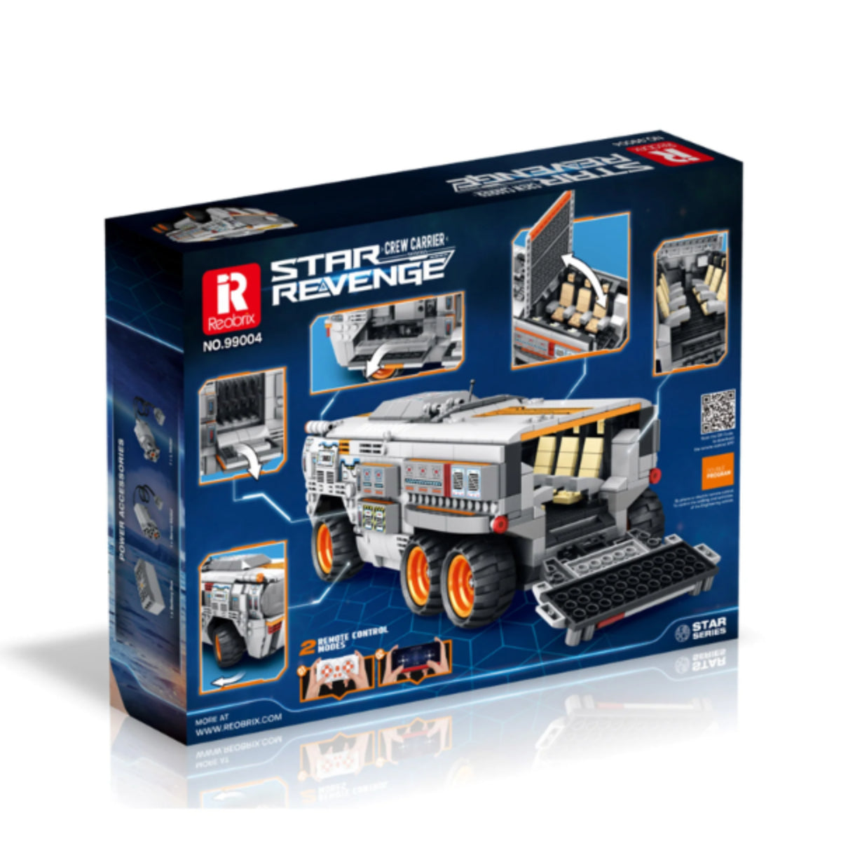 Reobrix 99004 Transportfahrzeug Klemmbaustein RC Fahrzeug 1298 Teile ab 14