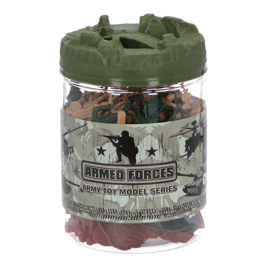JollyFigures Spielzeugkiste mit Armee-Puppen Figures
