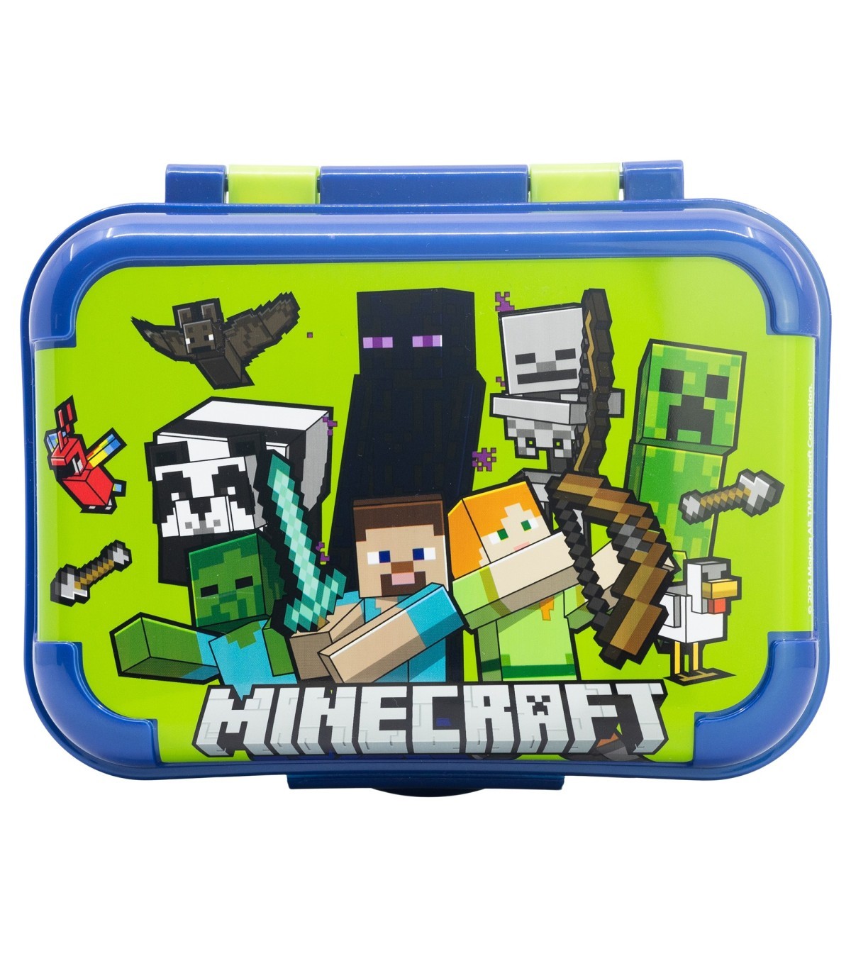 Minecraft Kinder Lunchbox Brotdose für Snacks Frühstück und Pause