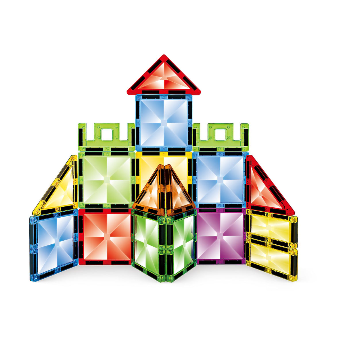Jollity Works Magnetische Bausteine 20-tlg.- buntes Magnetspielzeug für kreatives Bauen ab 3 Jahren