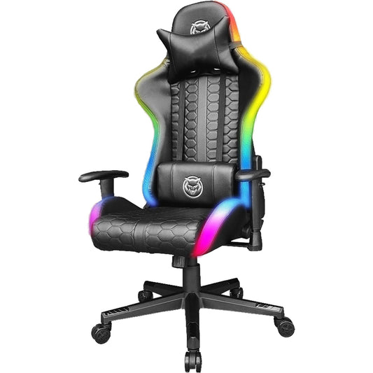 Qware Gaming Chair Pollux RGB – Stuhl mit LED Beleuchtung & Fernbedienung