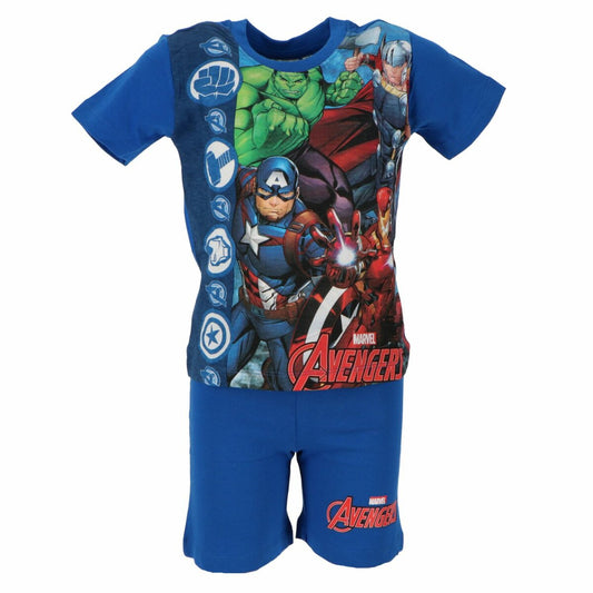 Avengers Kurzarm-Schlafanzug für Kinder 100% Baumwolle, Shortama-Design