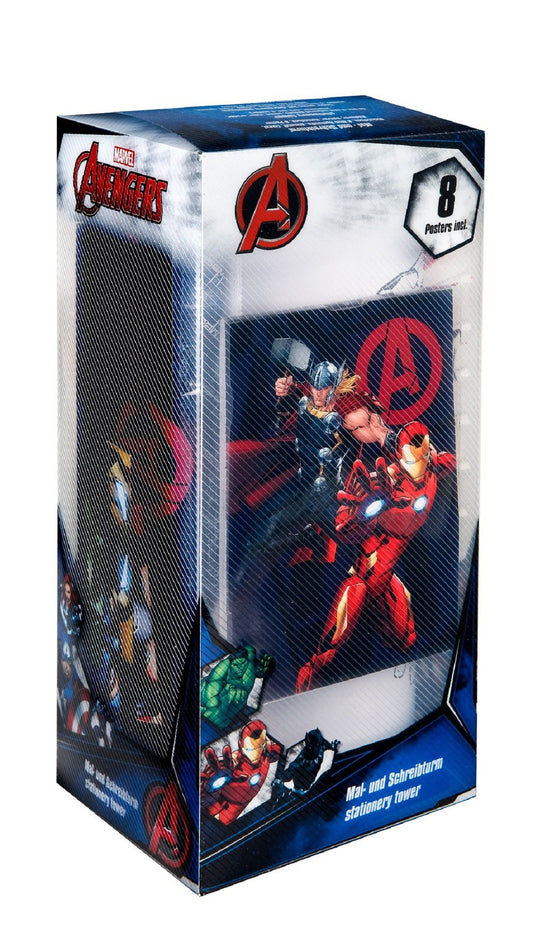Avengers Mal- und Schreibturm 25-teilig mit Heldenmotiven