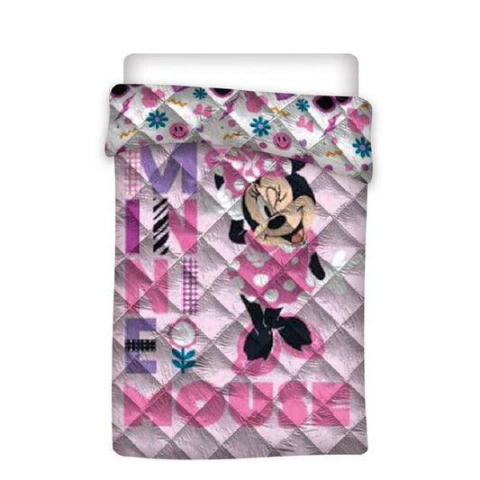 Disney Minnie Mouse Steppdecke Decke 100% Polyester Kuscheldecke für Kinderzimmer