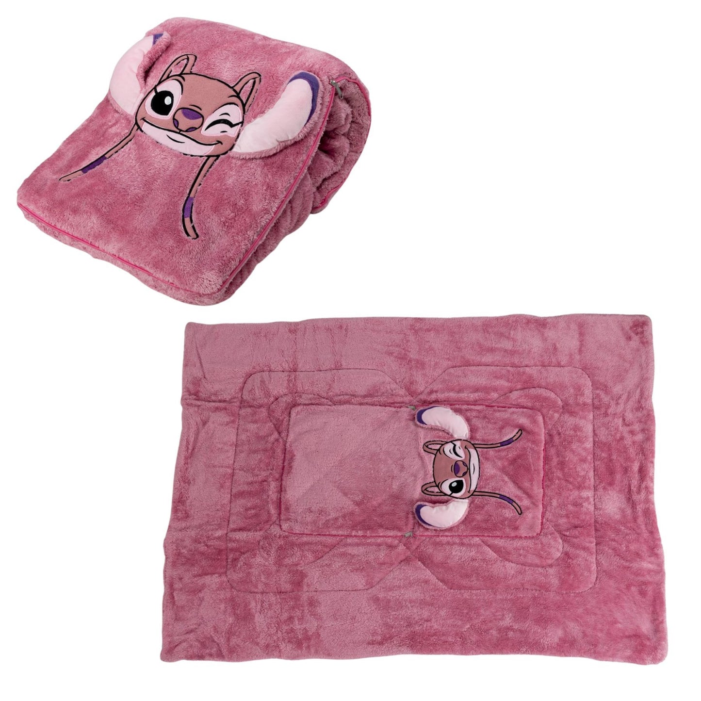 Disney Lilo & Stitch 2-in-1 Kissen und Decke für Kinder 100 × 150 cm