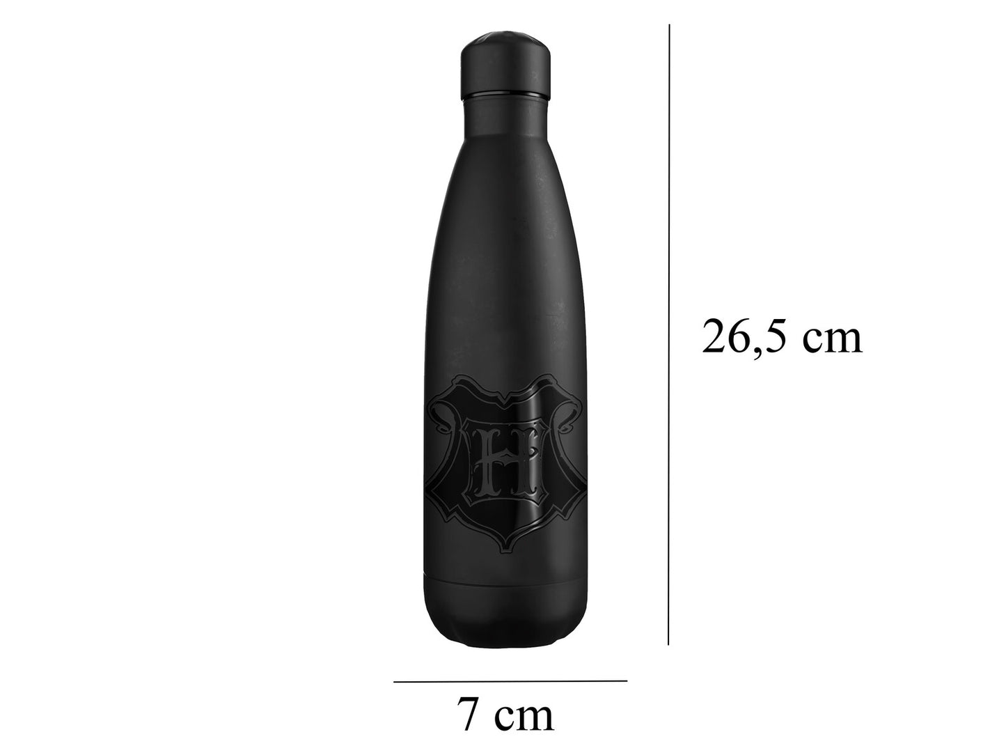 Harry Potter Edelstahl Trinkflasche Isolierflasche schwarz 26,5 cm