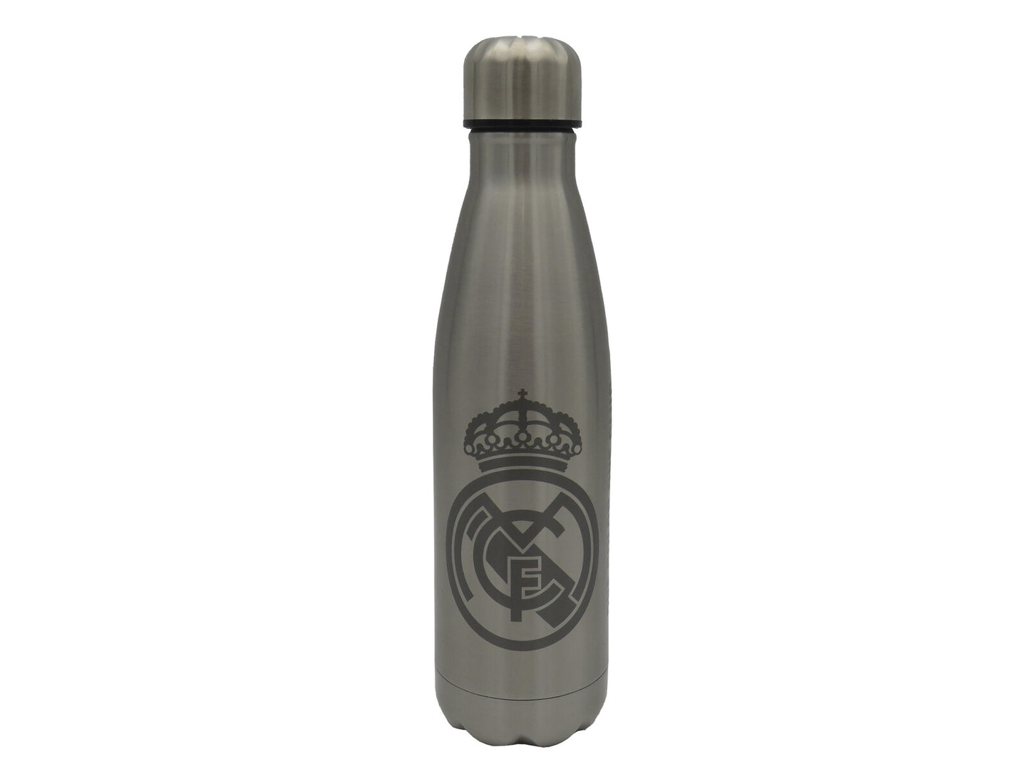 Real Madrid Edelstahl Trinkflasche Isolierflasche schwarz 26,5 cm