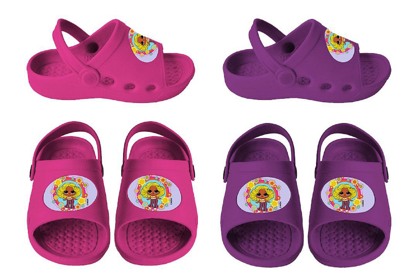 LOL Surprise Hausschuhe Rutschfeste Clogs für Mädchen mit buntem Design