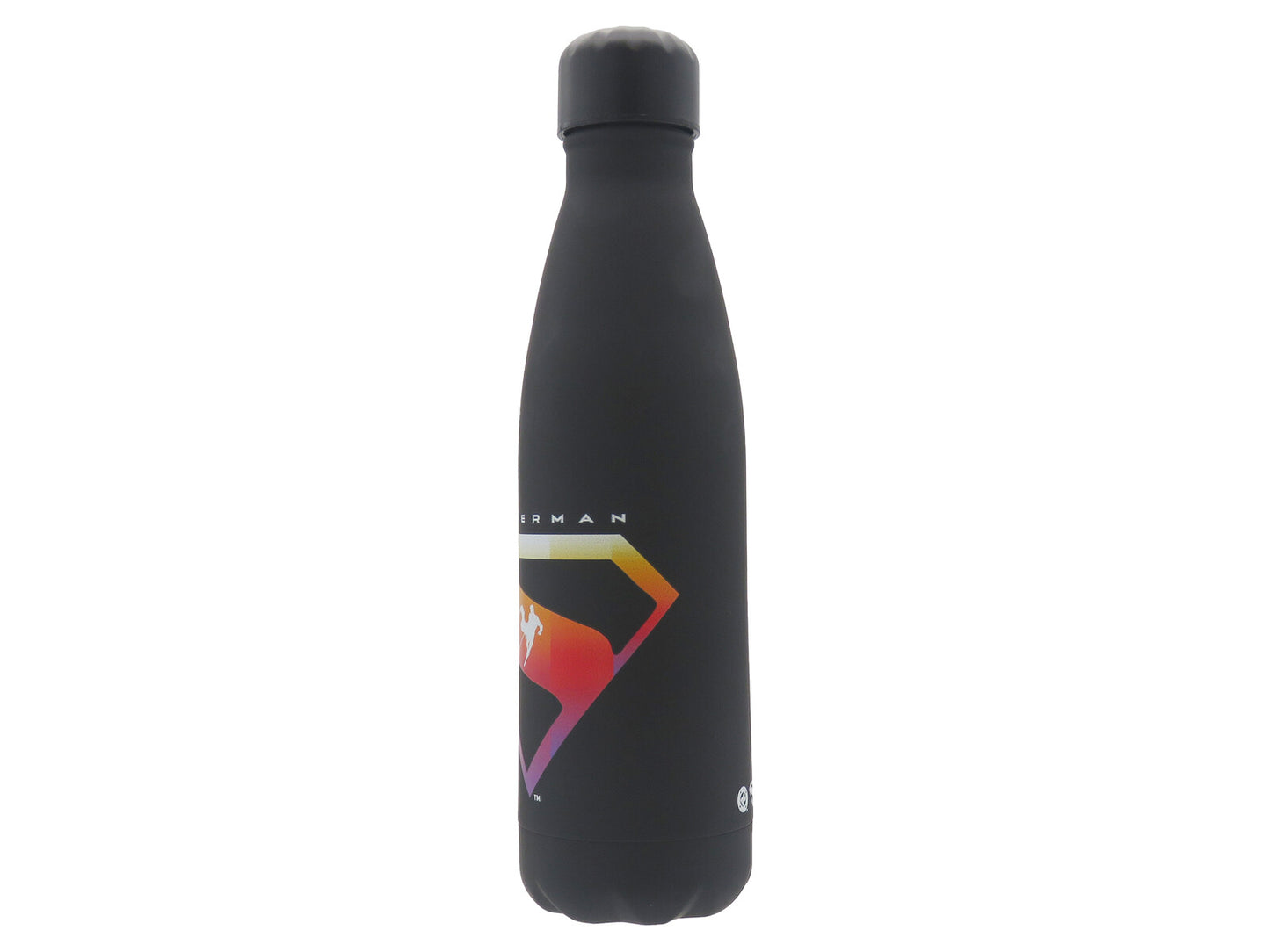 Superman Edelstahl Trinkflasche Isolierflasche 500ml schwarz
