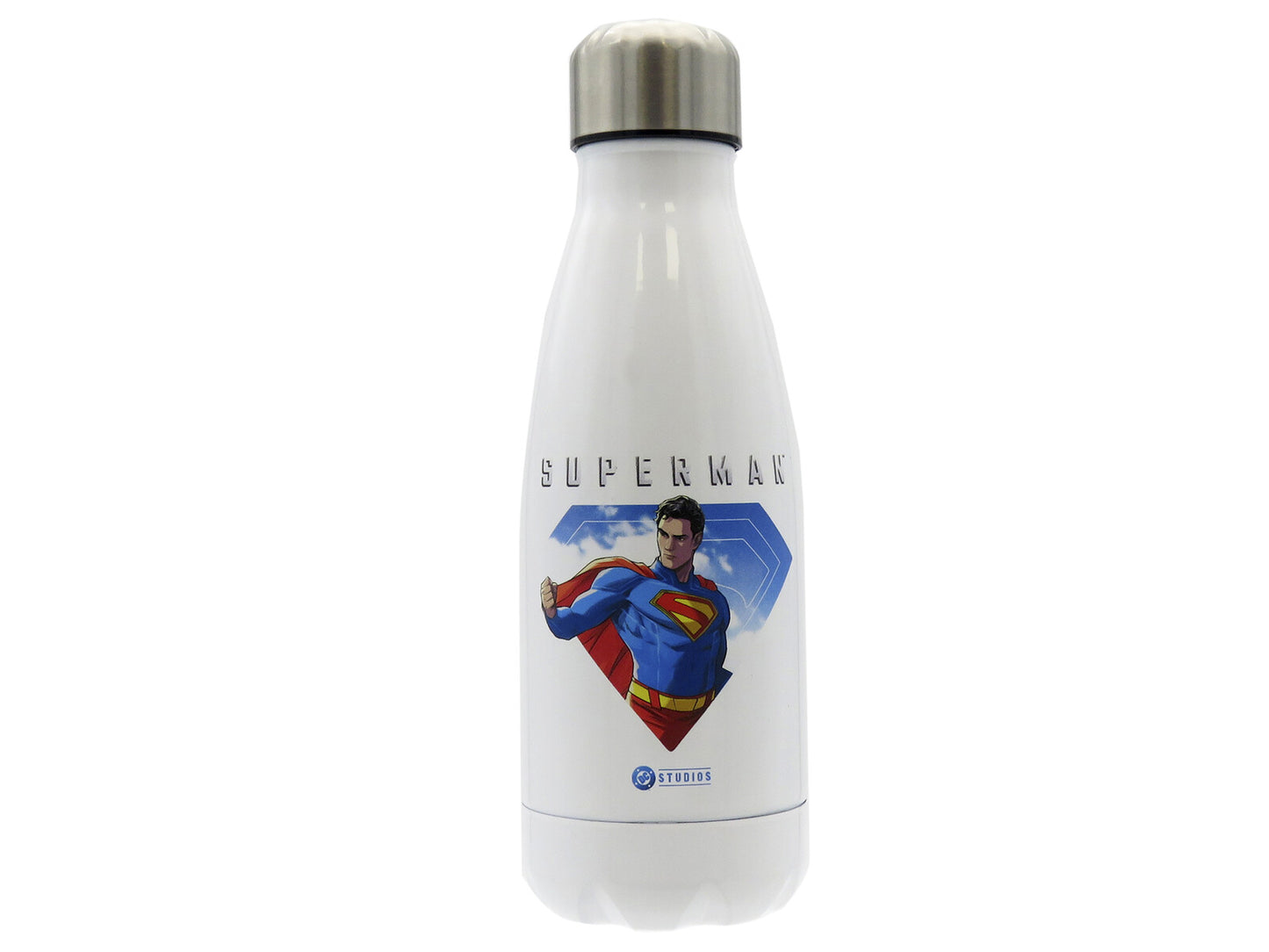 Superman Edelstahl Trinkflasche Isolierflasche 550 ml Weiß