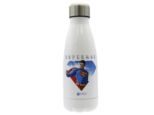 Superman Edelstahl Trinkflasche Isolierflasche 550 ml Weiß
