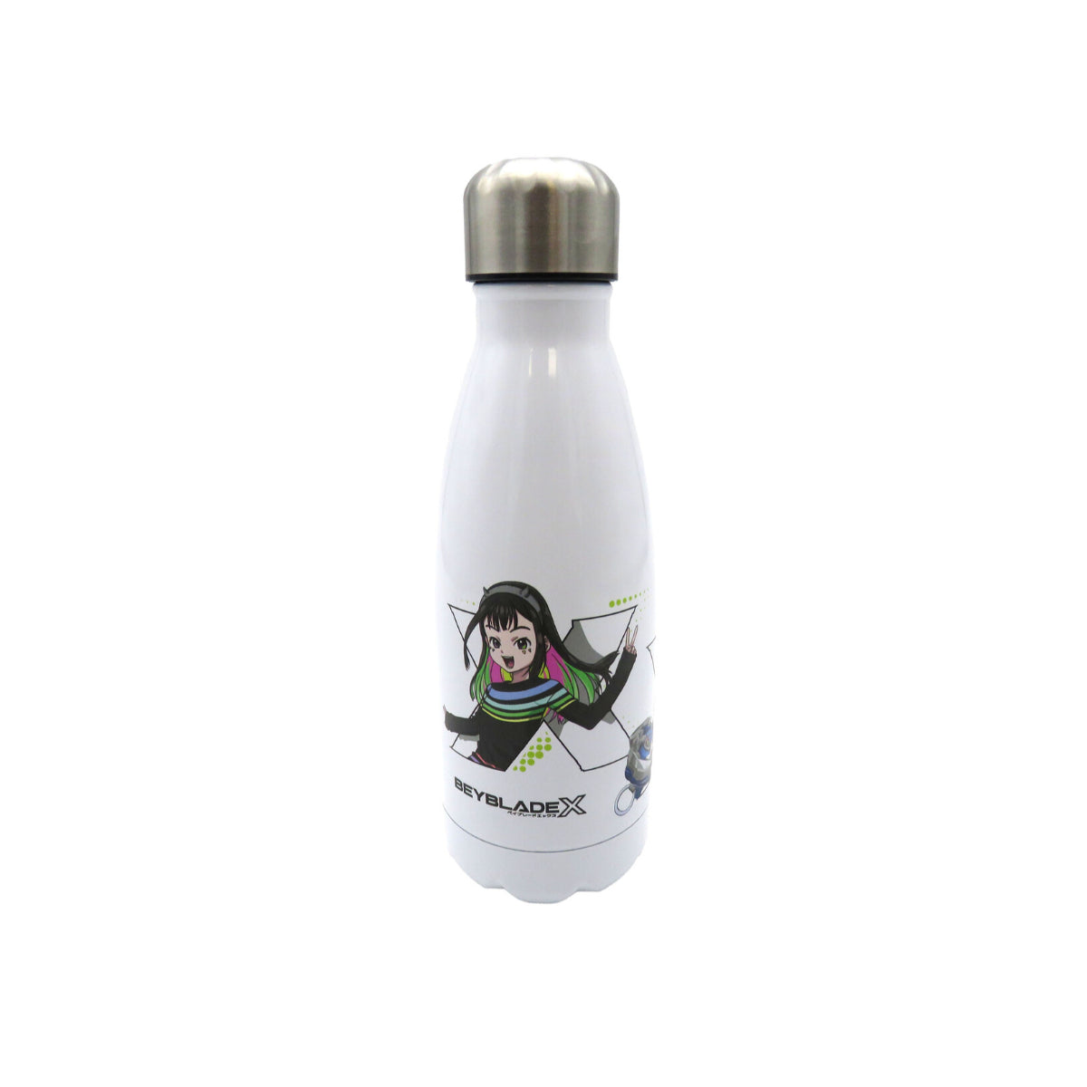 Beyblade Trinkflasche Weiß Edelstahl Sportflasche 550 ml Schule Freizeit