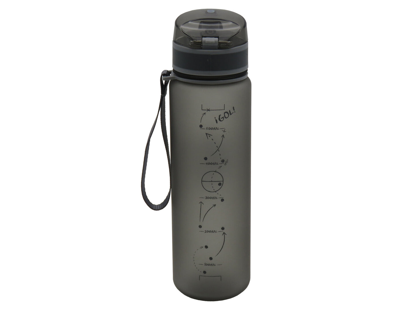 Real Madrid Sportflasche 650 ml mit Trinkverschluss und Trageschlaufe