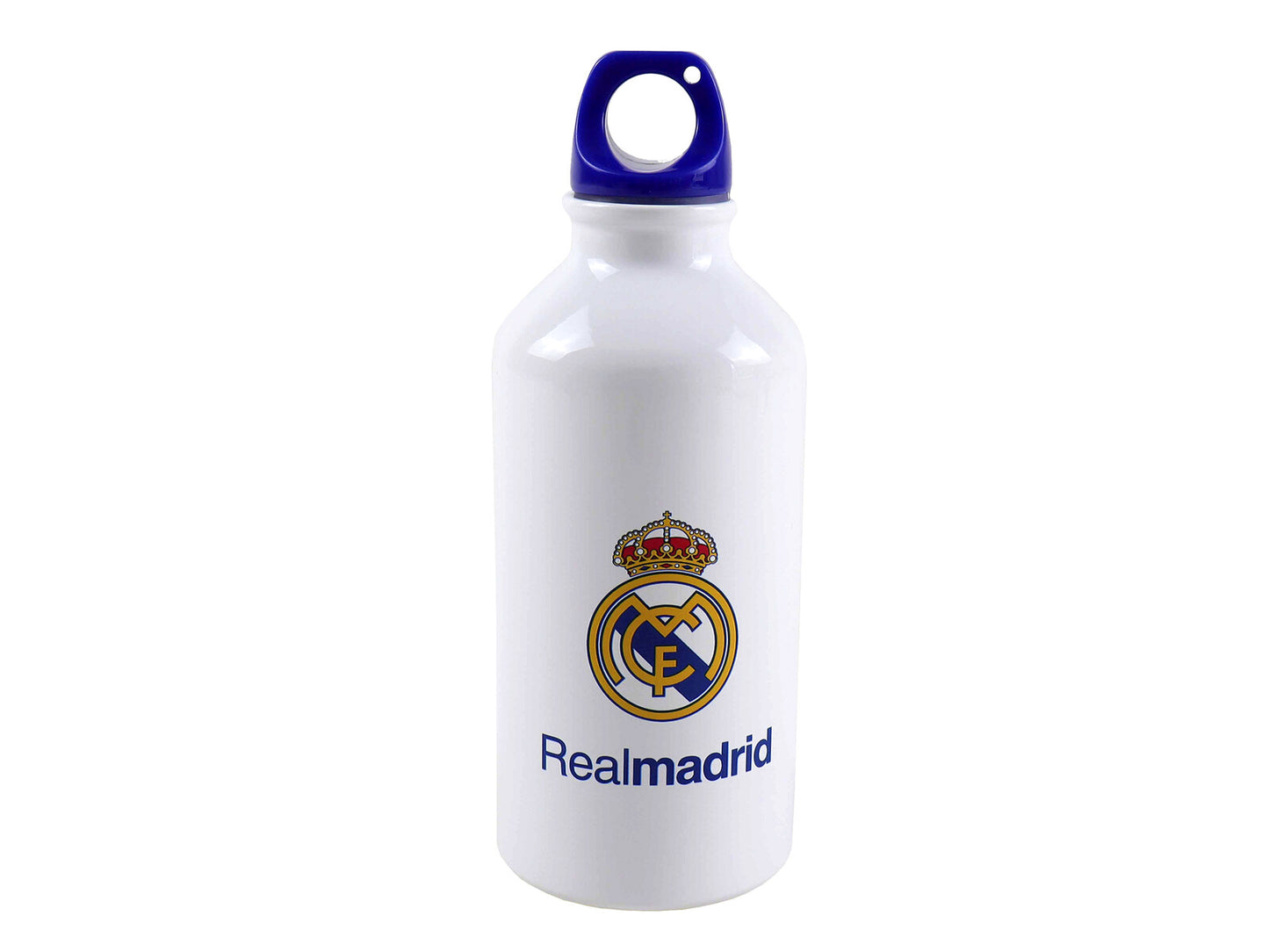 Real Madrid Trinkflasche 400 ml Aluminium Wasserflasche 18 × 7 × 7 cm für Schule Sport und unterwegs