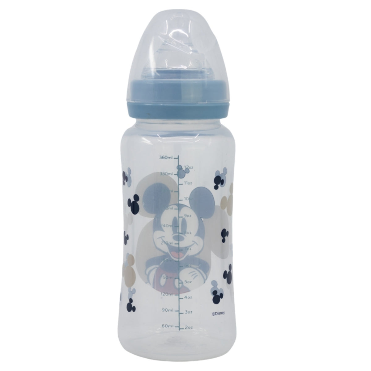 Disney Mickey Mouse Babyflasche 360 ml Silikon-Sauger mit 3 Positionen & Anti-Kolik-System