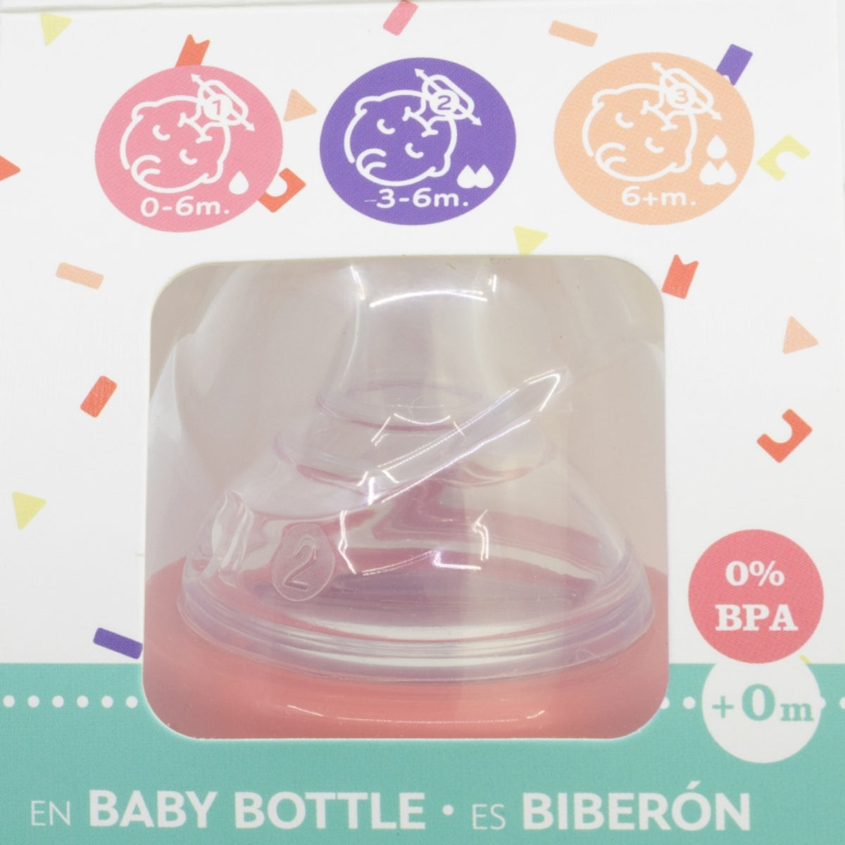 Disney Minnie Mouse Weithalsflasche – 12 oz Babyflasche mit 3-Stufen-Sauger