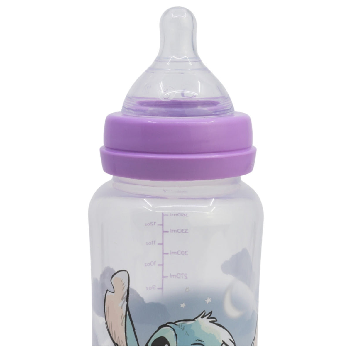 Stitch Babyflasche 360 ml Silikon-Sauger mit 3 Positionen & Anti-Kolik-System