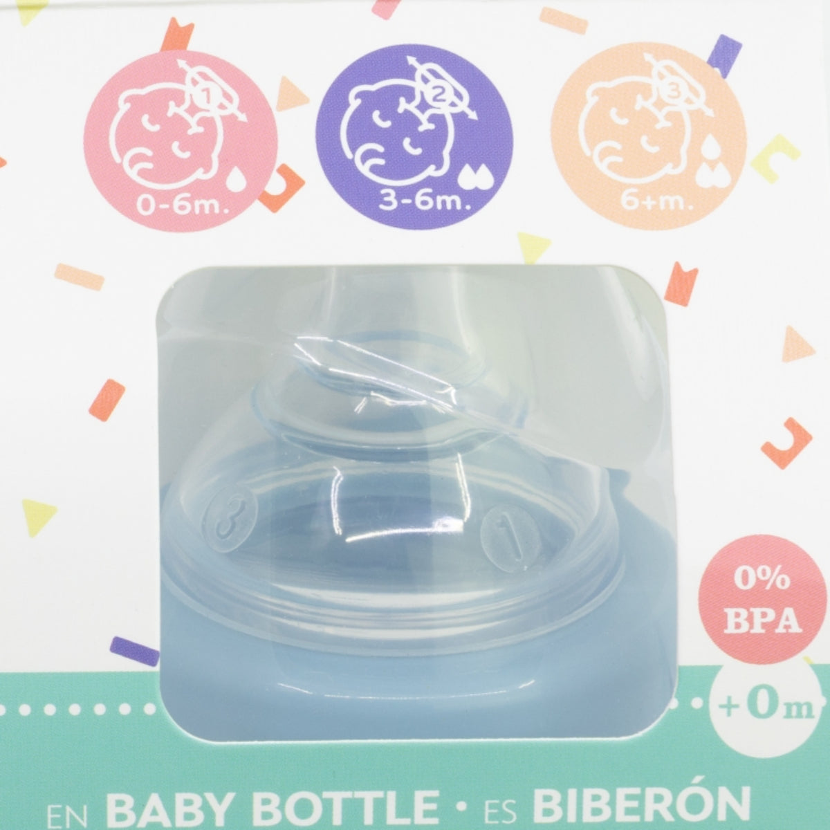 Disney Mickey Mouse Babyflasche 360 ml Silikon-Sauger mit 3 Positionen & Anti-Kolik-System