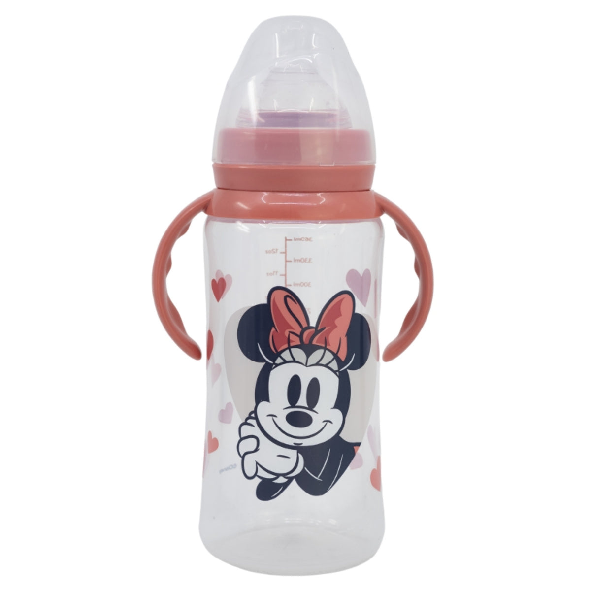 Disney Minnie Mouse Babyflasche 360 ml Silikon-Sauger mit 3 Positionen & Anti-Kolik-System