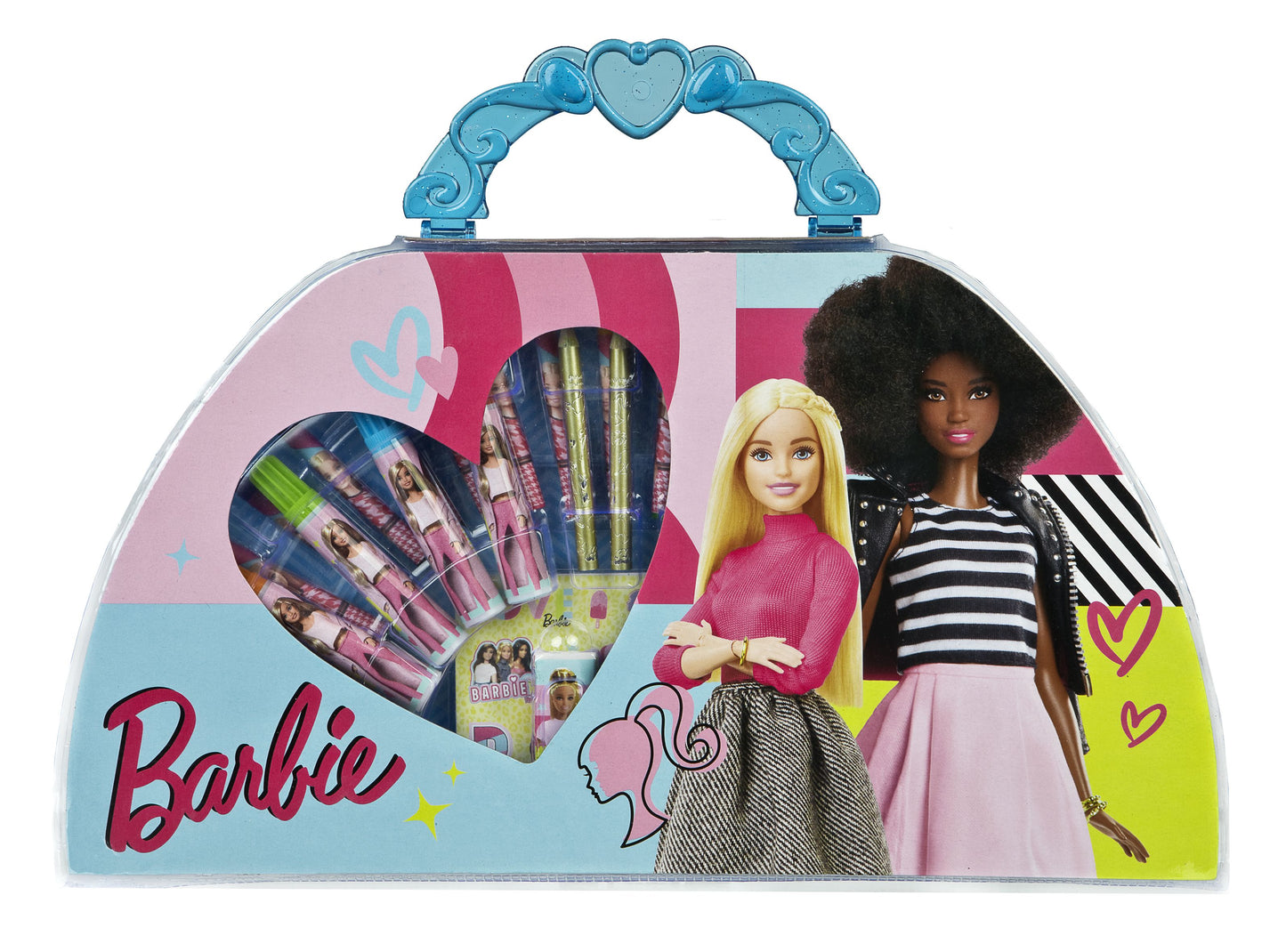 Barbie Kreativset Kompakter Zeichenkoffer für kleine Künstler