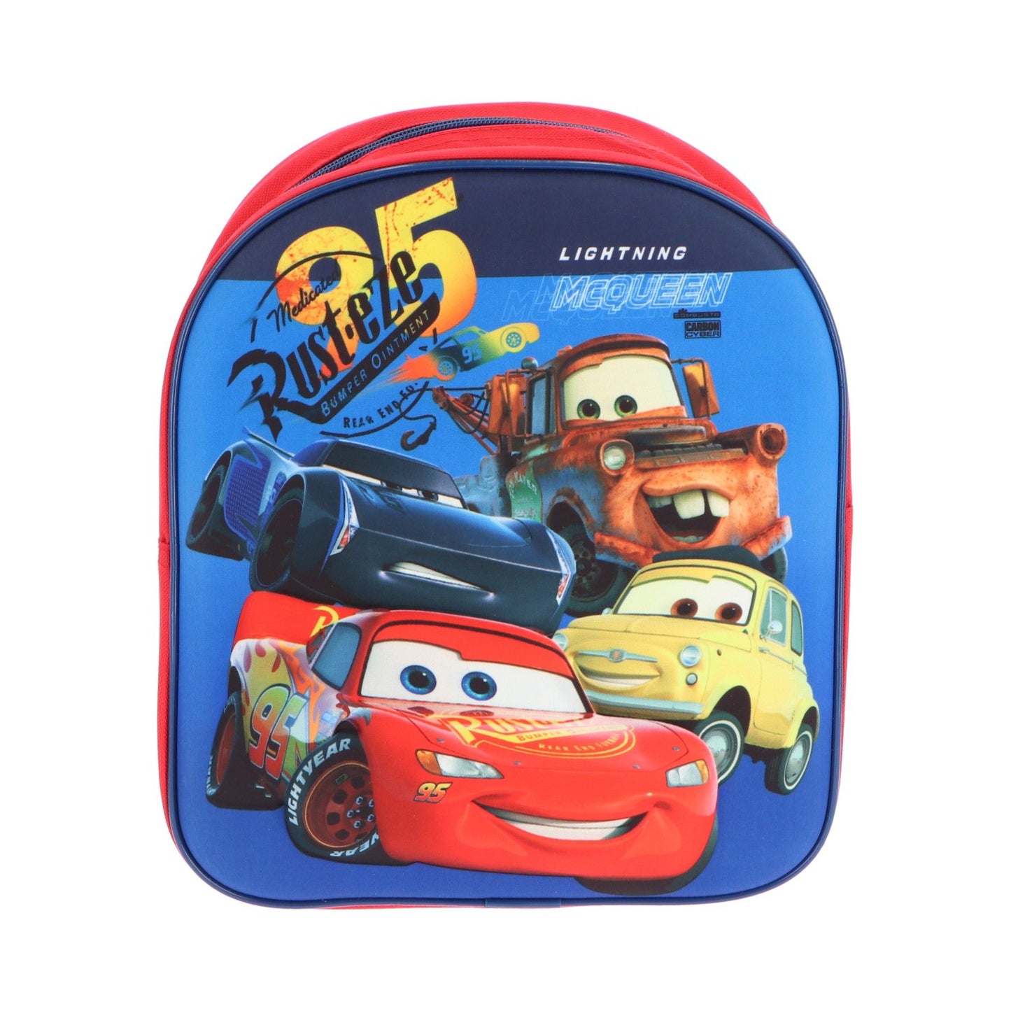 Cars 3D-Rucksack Kinder – Disney Schulranzen mit Lightning McQueen Motiv
