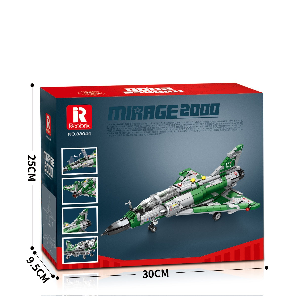 Reobrix 33044 Kampfjet 1012 Teile Klemmbaustein Modell ab 14
