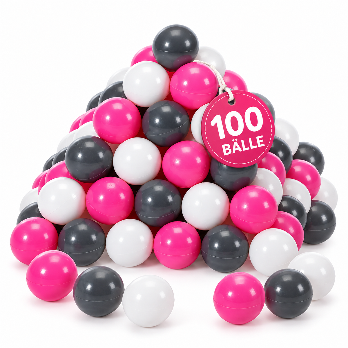 Ballset 100 Stück Kinder Spielbälle Mehrfarbig Ball Spielzeug Indoor Outdoor 6 cm