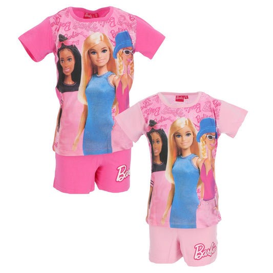 Barbie Shortama – Kinderpyjama & Sommer Schlafanzug aus 100% Baumwolle