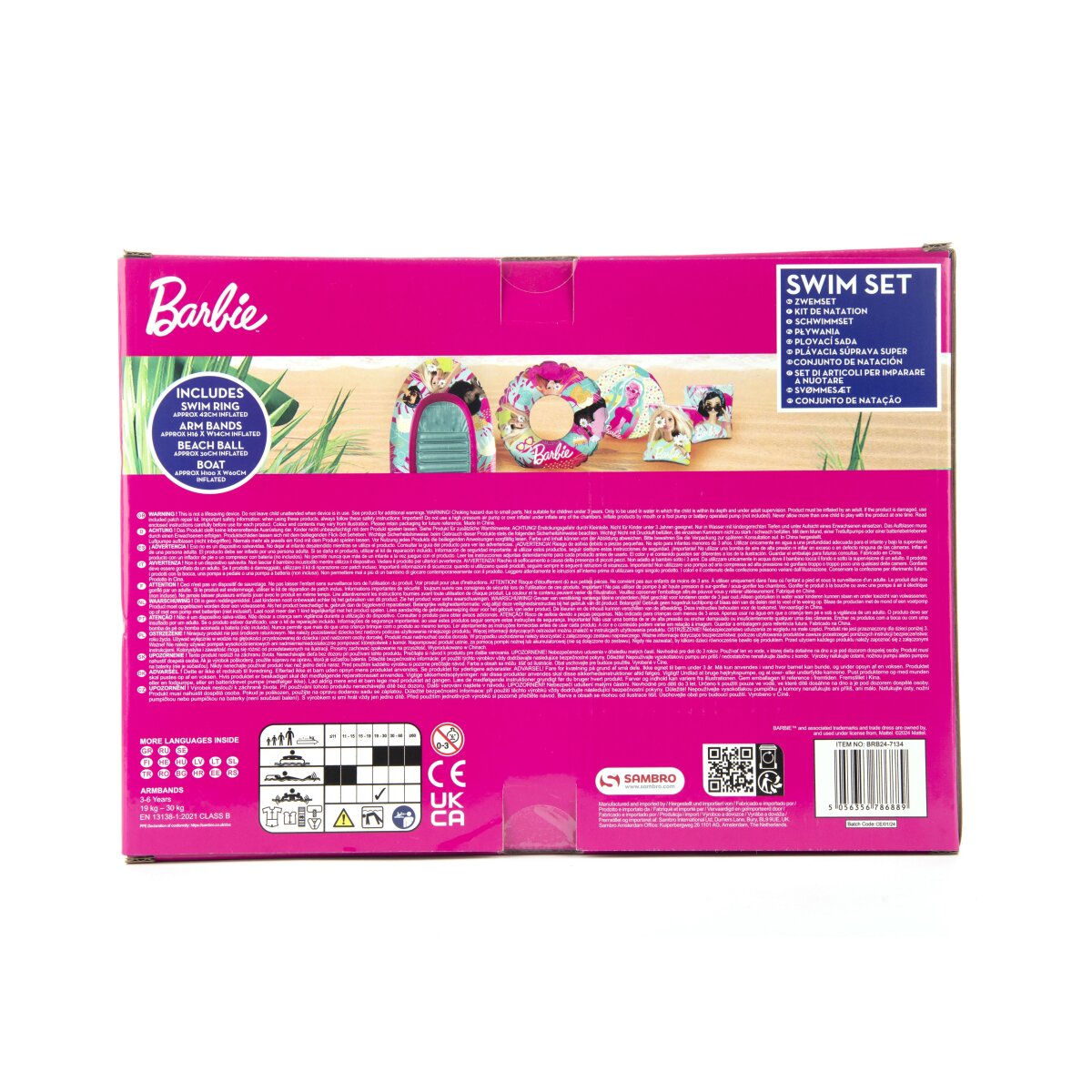 Barbie Schwimmset mit Boot für Kinder 4-teiliges Set Ein Must-Have für den Sommer
