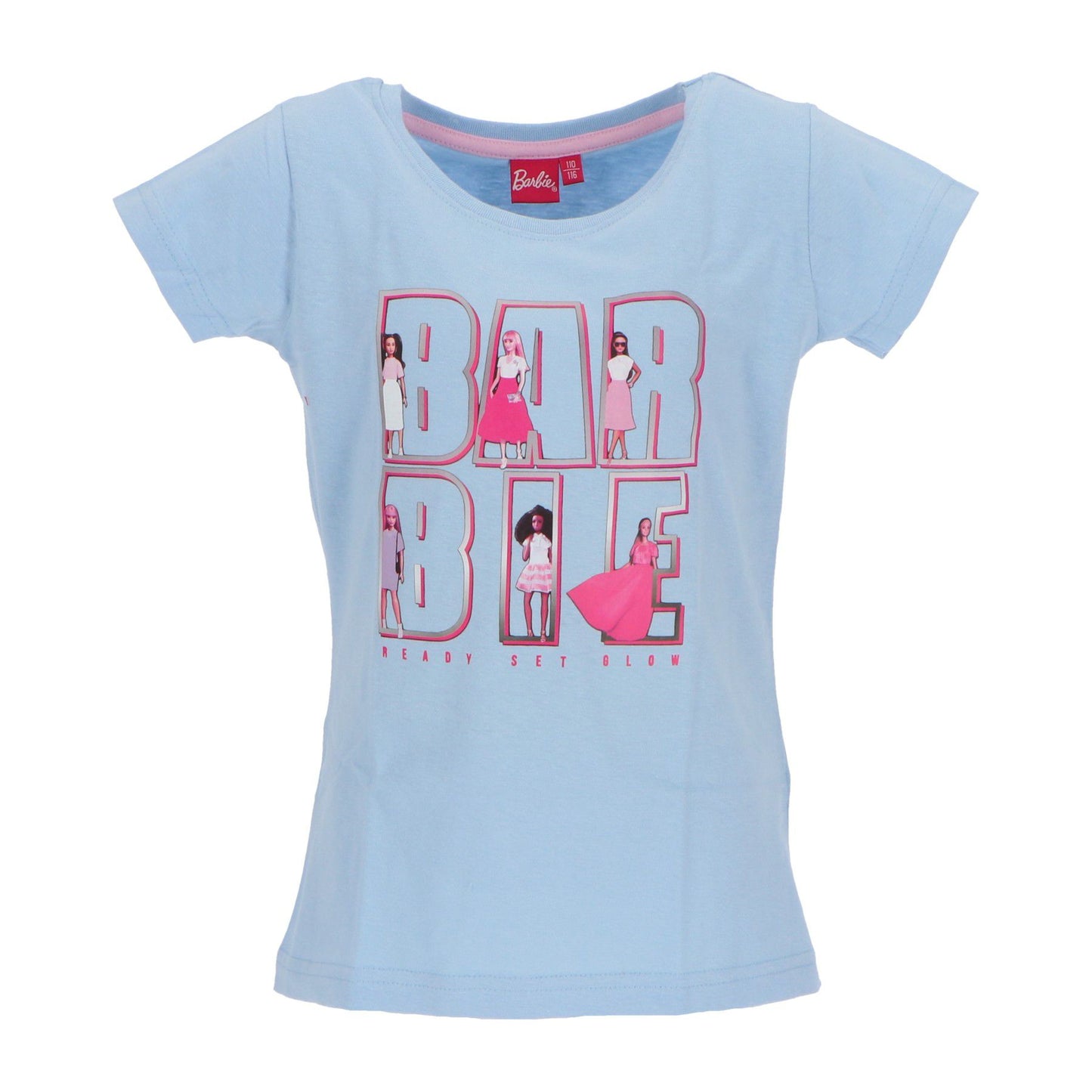 Barbie T-Shirt 2-Er Set für Mädchen 100 % Baumwolle