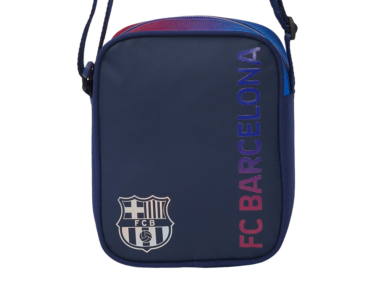 FC Barcelona Umhängetasche mit Reißverschluss und verstellbarem Gurt