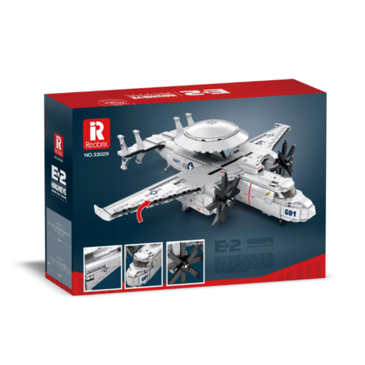 Reobrix 33029 Frühwarnflugzeug Klemmbaustein 1144 Teile ab 14