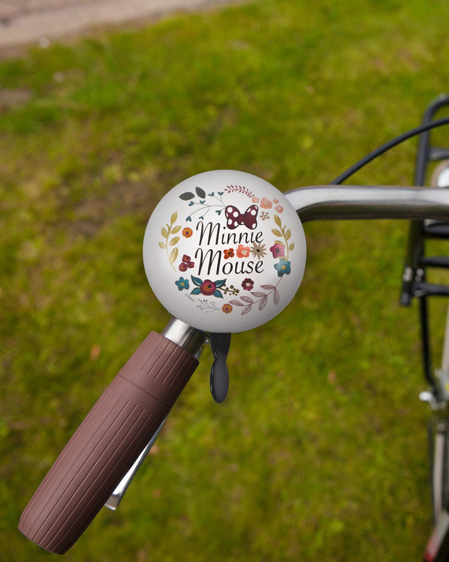 Minnie Mouse Retro Fahrradklingel Laut und stilvoll im Blumenmuster