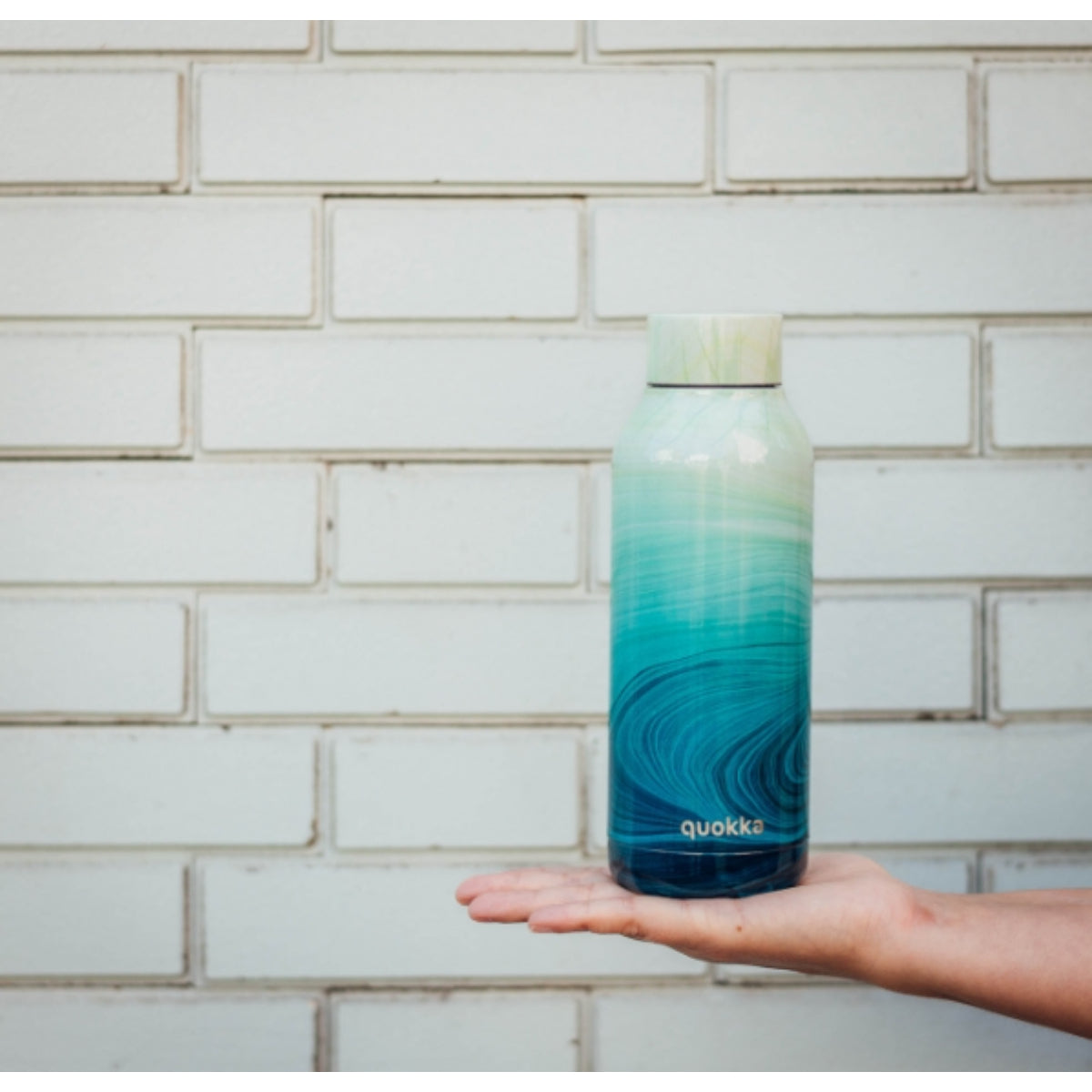 Quokka Solid Trinkflasche 510 ml OCEAN Edelstahl Doppelwandig Heiß Kalt isoliert