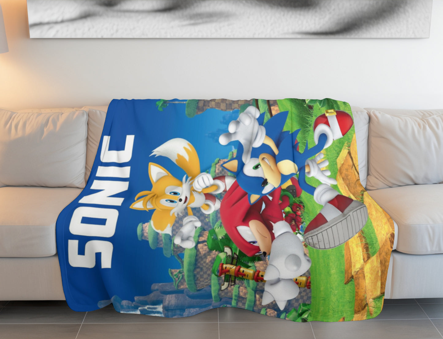 Sonic Fleece-Decke 100x150 cm Kuscheldecke aus 100 % Polyester, Weich & Warm