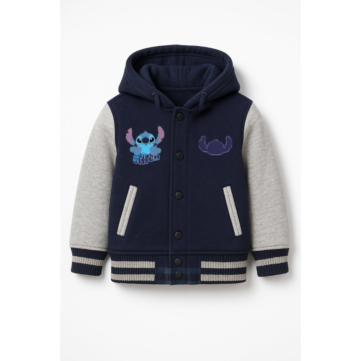 Lilo & Stitch Kinder Sweatjacke mit Kapuze – bequeme Jacke mit Knöpfen
