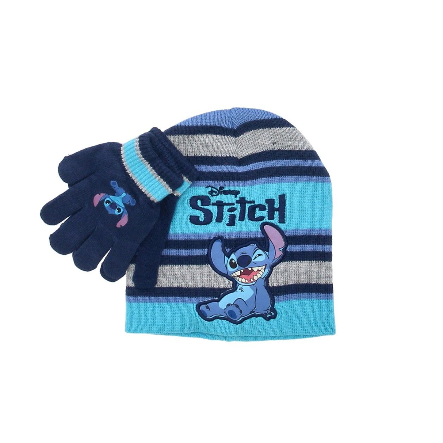Lilo & Stitch Kinder-Winterset – Mütze und Handschuhe Onesize