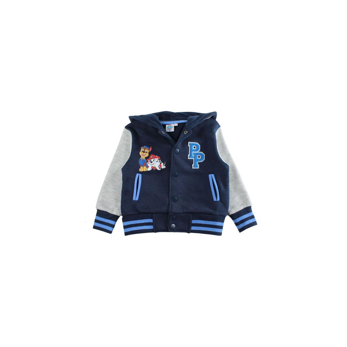 Paw Patrol Kapuzenjacke für Jungen College-Jacke mit Knöpfen