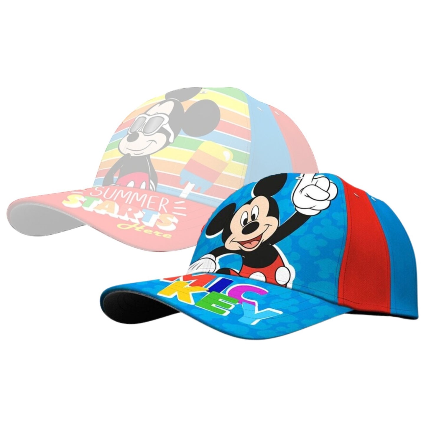 Mickey Mouse Cap – Klassische Disney Kappe aus 100% Baumwolle, Verstellbar