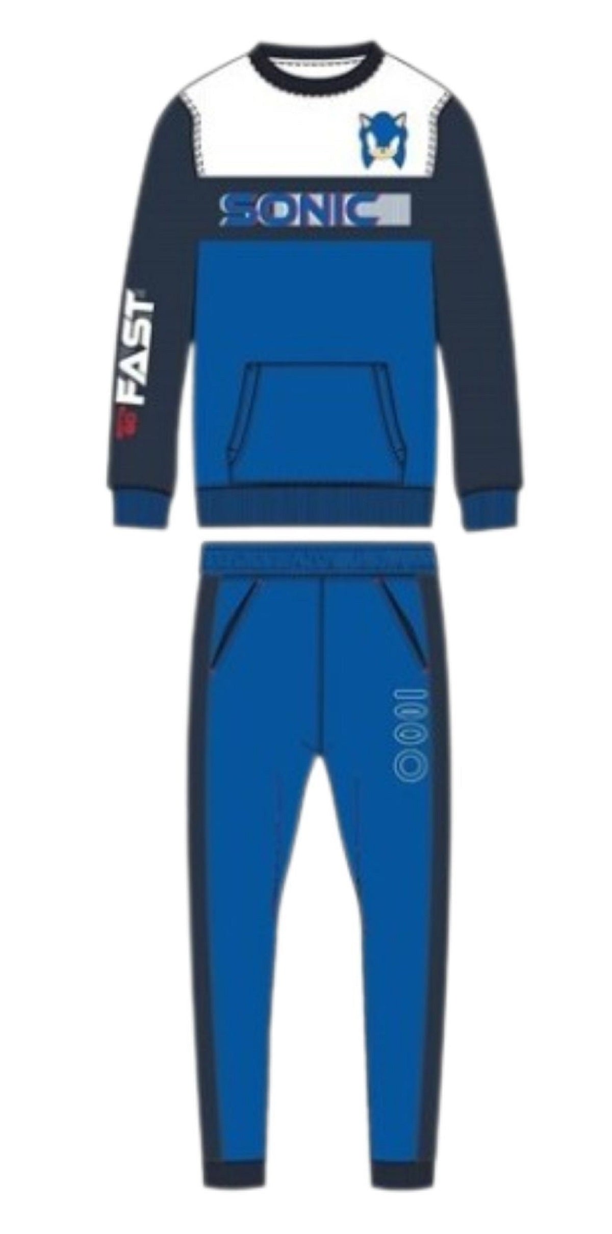 Sonic the Hedgehog Jogginganzug Kinder Freizeitanzug mit Motivdruck
