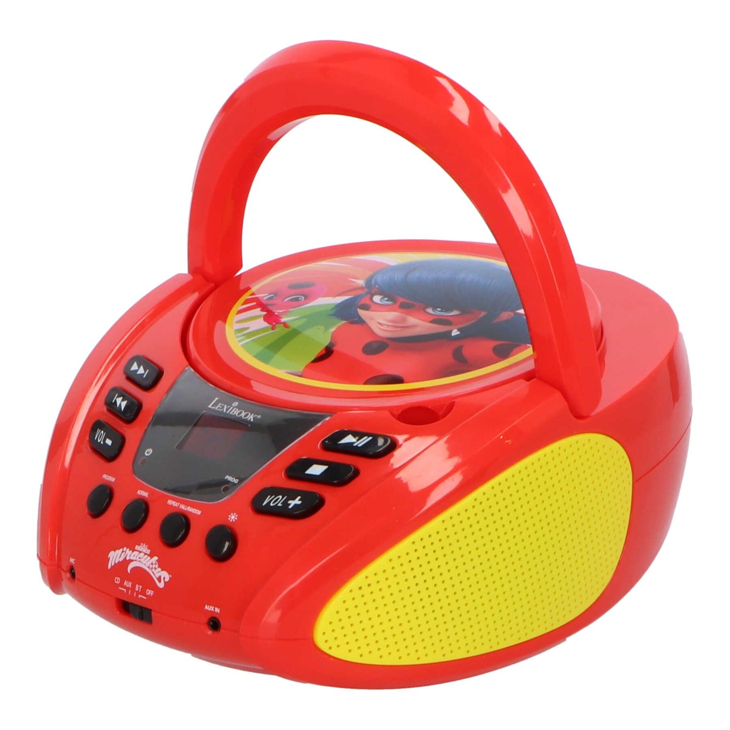 Miraculous Ladybug CD Player mit Bluetooth für Kinder mit Mikrofonen