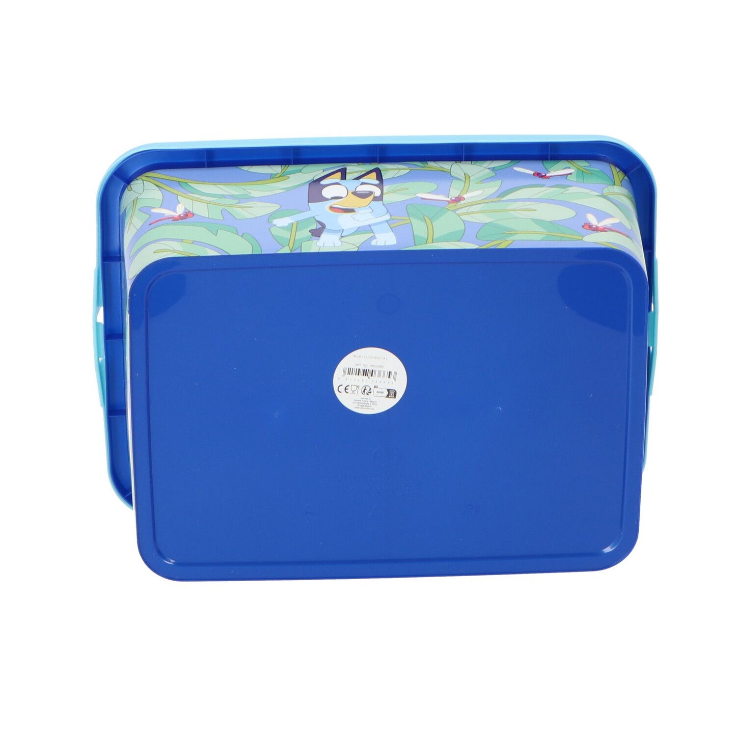 Bluey Aufbewahrungsbox 13L Robuste Lagerbox mit Bluey-Design für Kinder