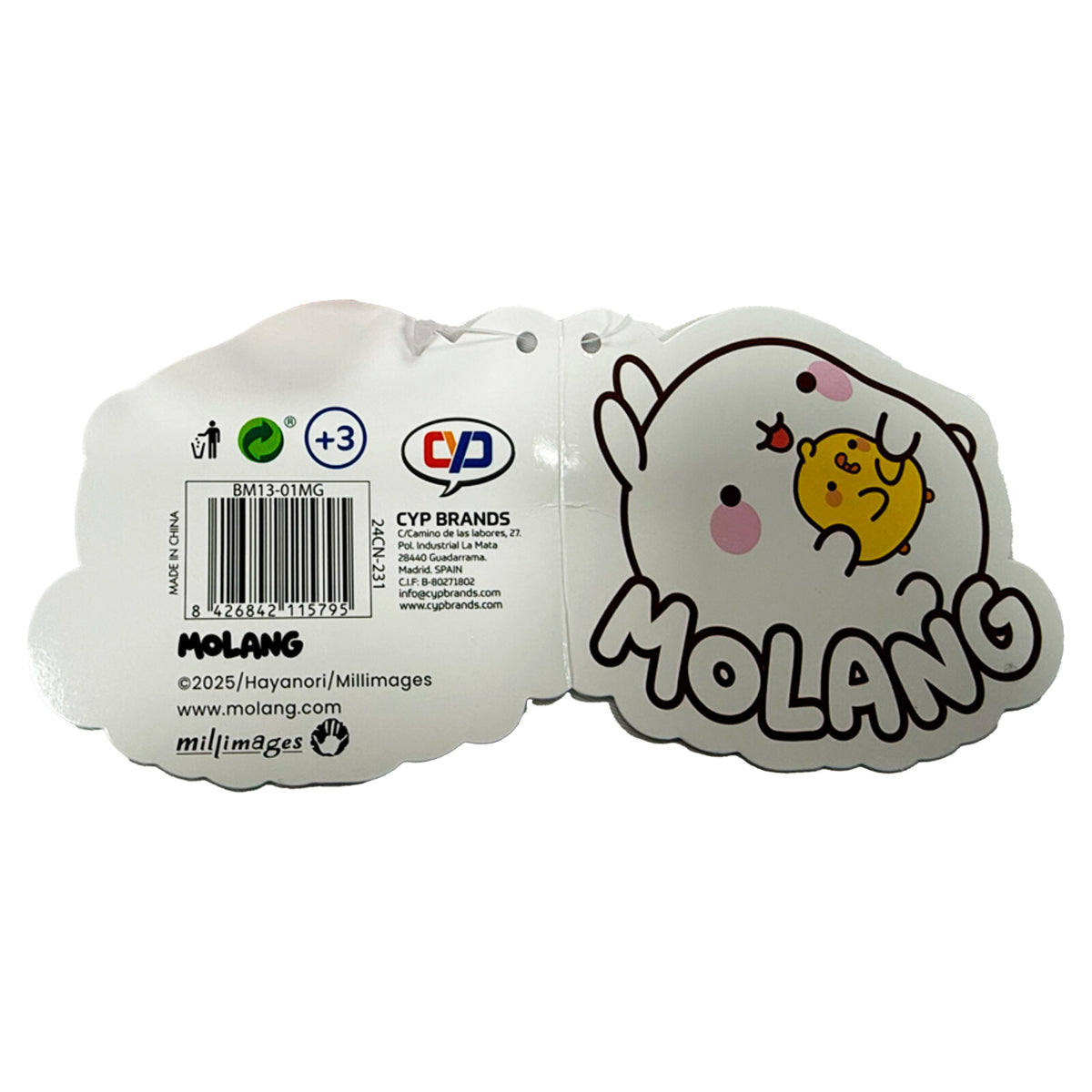 Molang Blossom Half Moon Tasche Multipositionstasche Schultertasche 25 cm
