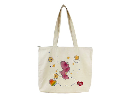 Die Glücksbärchis Shopper Tasche schlicht mit langen Henkeln Alltagstasche